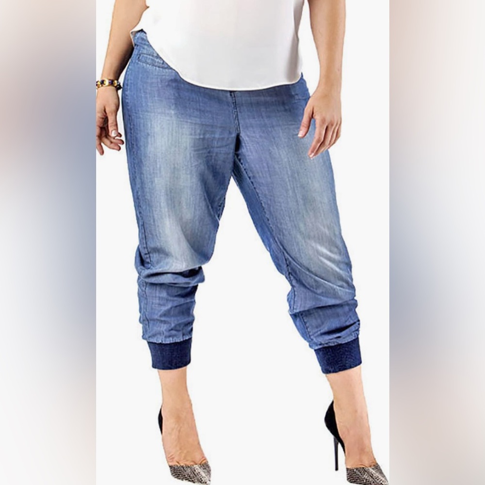 Lightweight jogger pants XXL in denim Tencel